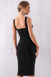 Misshow Sheath Sweetheart Black Cocktail Party Dress